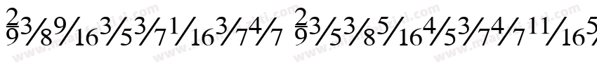 Fabrizio Fractions R字体转换